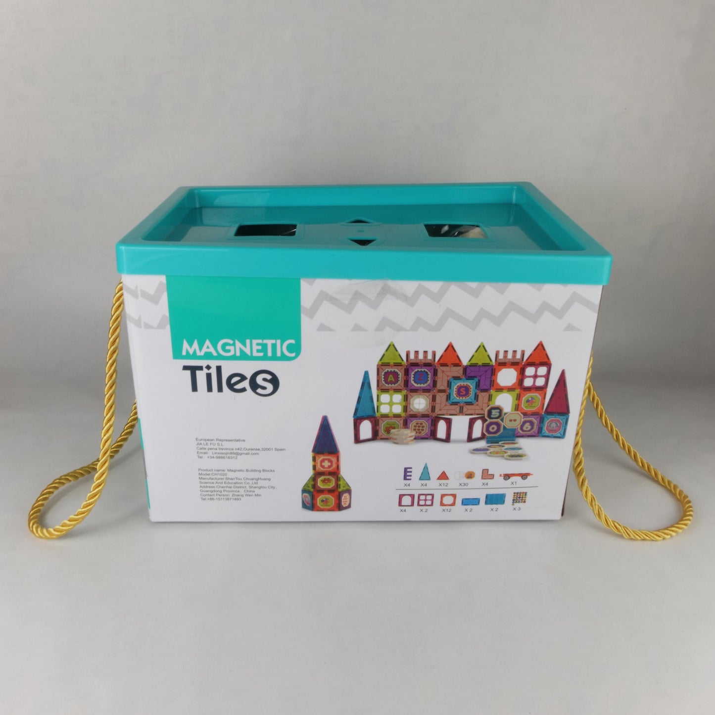 Magnetická stavebnica pre deti 80 dielikov - Montessori Kreatívna hračka